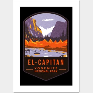 El-Capitan Yosemite National Park Posters and Art